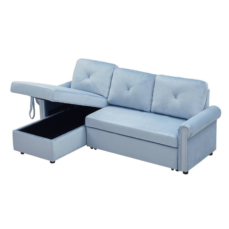 83" L-Shape Sectional Sofa with Storage Chaise