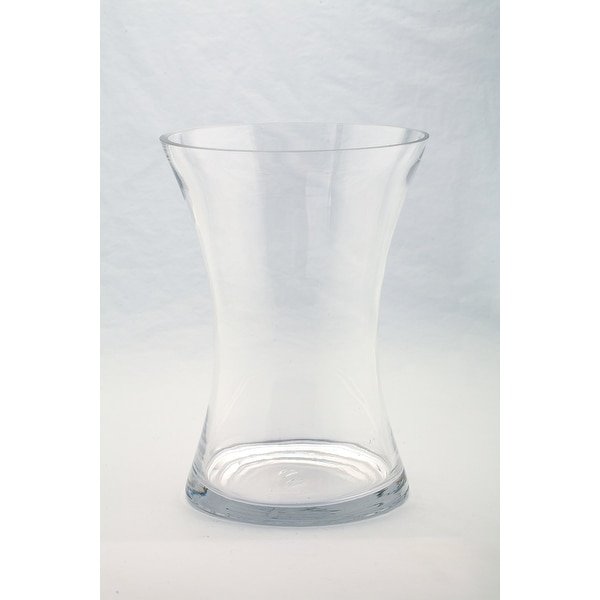 13” Clear Solid Flared Glass Vase - N/A