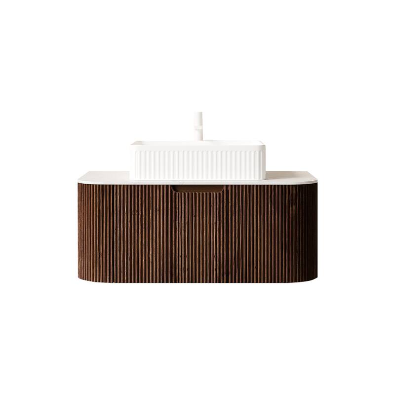 Wall-Mounted Floating Bathroom Vanity with Sink