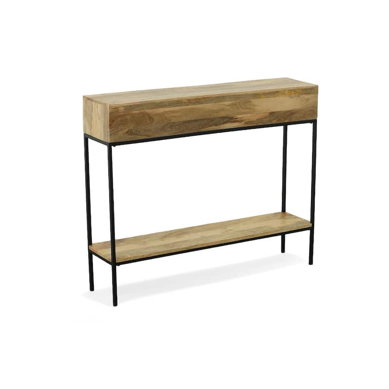 Brown Wood/Metal Ingrid Console