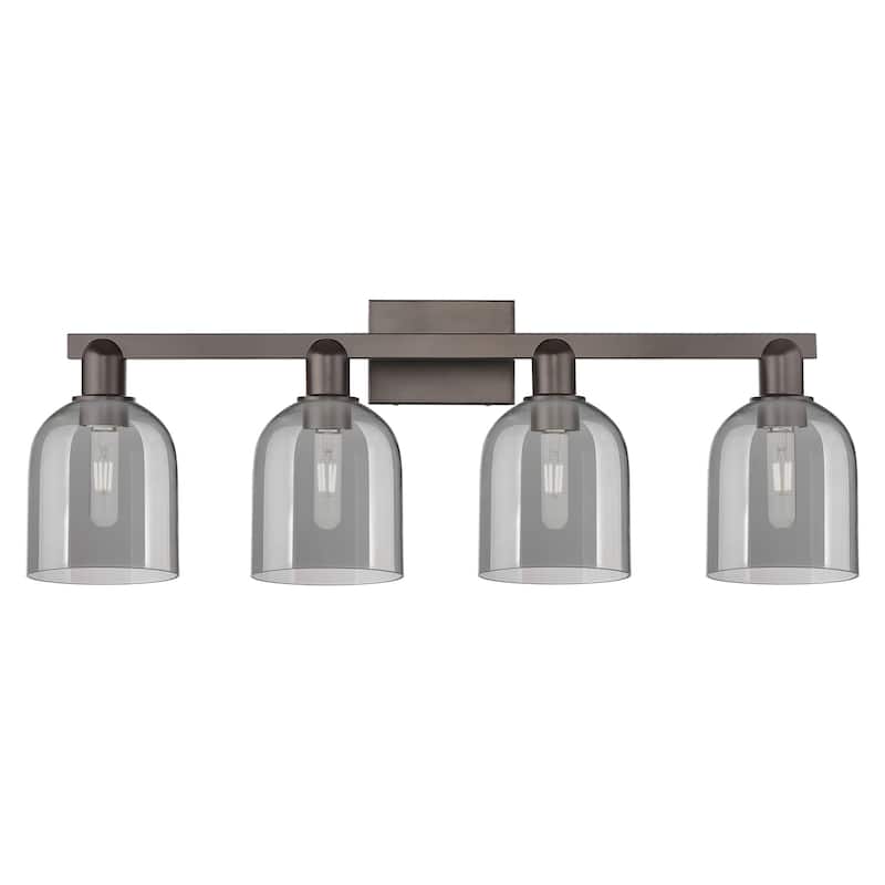 Innovations Lighting 716-4W-12-33 Bella Vanity Bella 4 Light 33" Wide - Oil Rubbed Bronze / Light Smoke