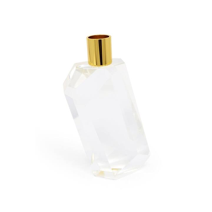 Gold Top Crystal Candle Holders - Tall (Single)