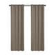 preview thumbnail 22 of 44, Linen Slub Texture Blackout Grommet Curtain Pair(2 Panels)