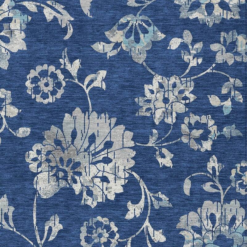 HomeRoots Floral Transitional Rectangle Outdoor Rug