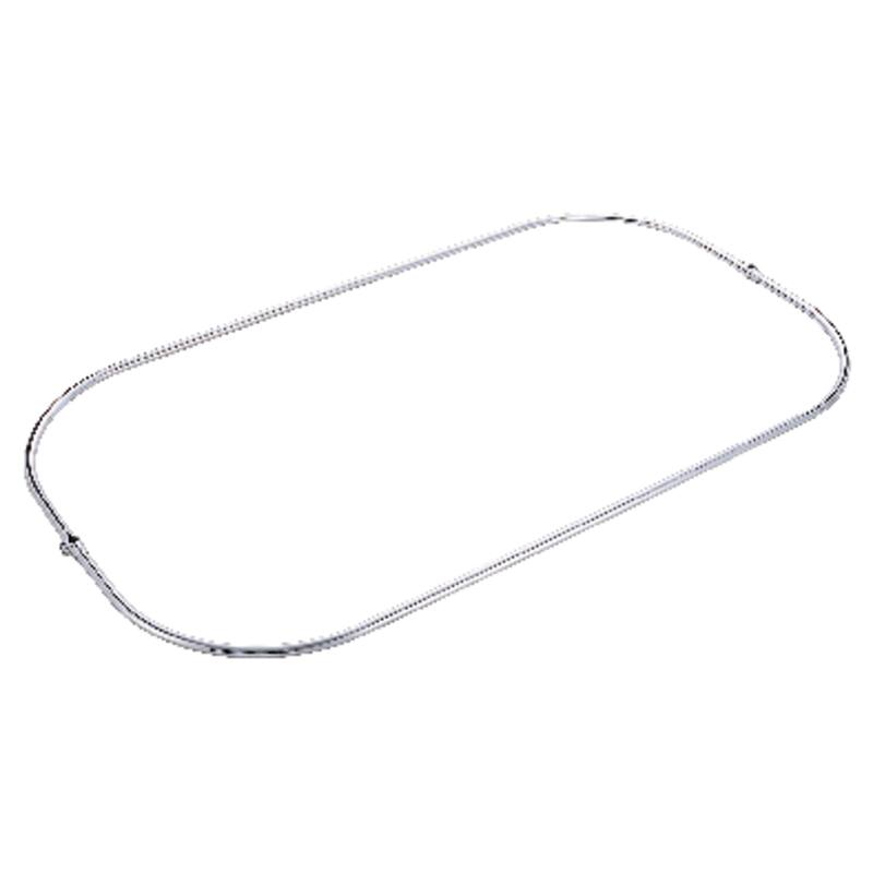 Vintage 57Inch Rectangular Shower Curtain Ring Only in Polished Chrome