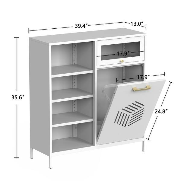 Kitchen Trash with Adjustable Shelf Bed Bath & Beyond 39013811