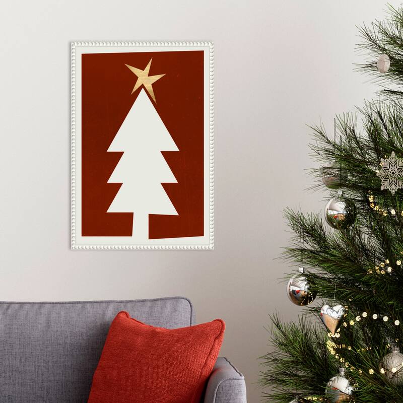 Oh Silent Night by Kubistika Framed Canvas Wall Art Print