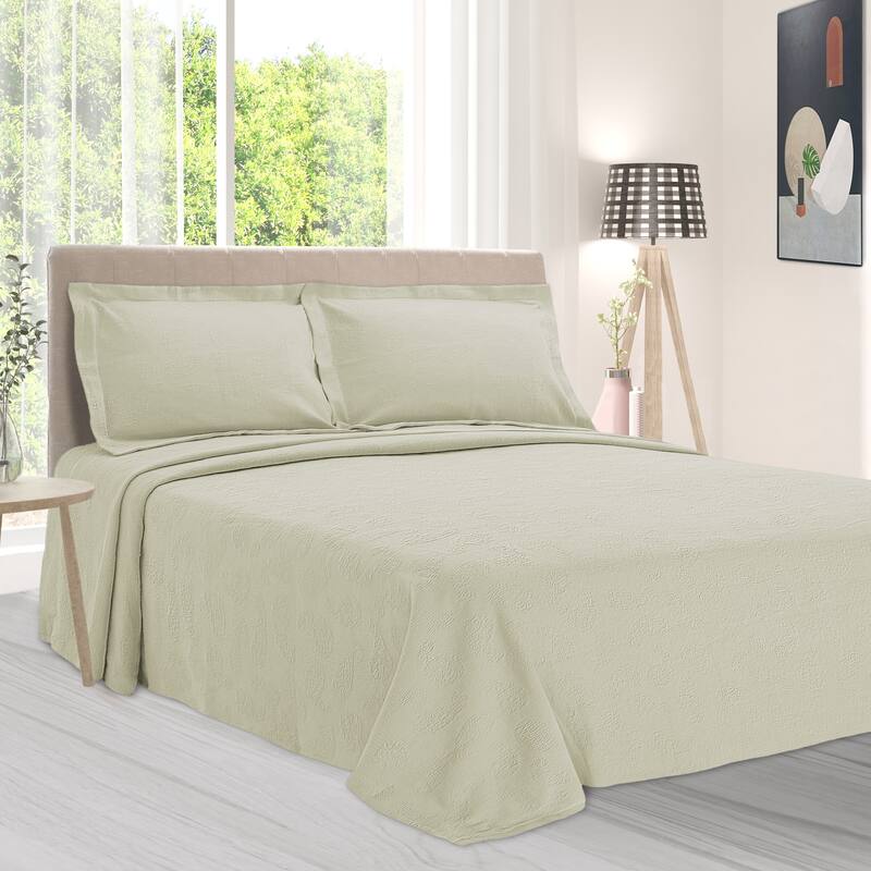 Superior Paisley Cotton Decorative Bedspread Set