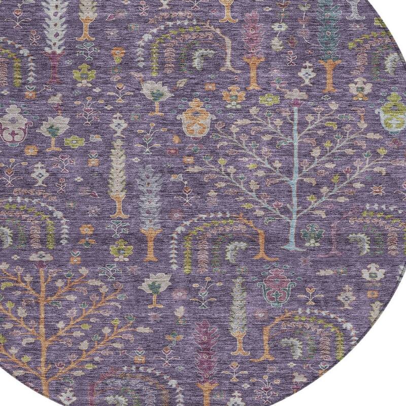 HomeRoots Floral Transitional Rectangle Outdoor Rug