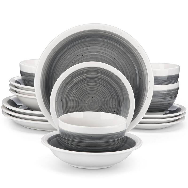 vancasso ORI Stoneware 16-Piece Dinnerware Set, Service for 4