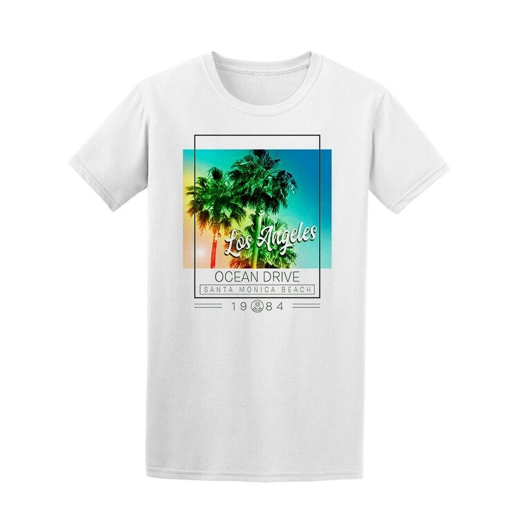 Shop Los Angeles Ocean Drive 1984 Tee Men S Image By Shutterstock
