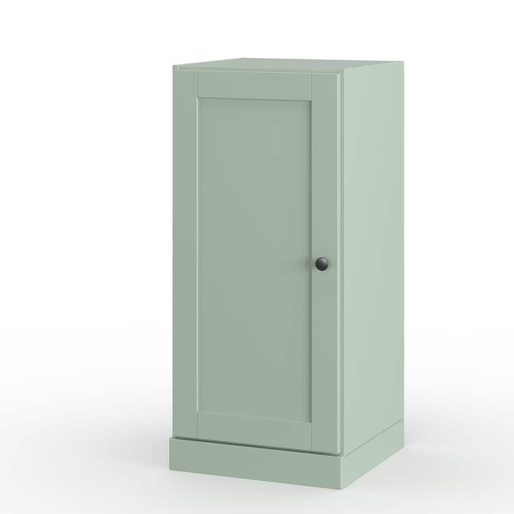 Palace Imports 100% Solid Wood Bathroom Storage Cabinet, Shaker Door, Adjustable Shelves, 16.5" Wide, 35.75" Tall