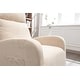 preview thumbnail 6 of 11, Jiada Upholstered Swivel Glider.Rocking Chair For Nursery In Beige.Modern Style One Left Bag - 27.95 x 26.77 x 39.37