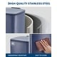 preview thumbnail 7 of 6, Square Step Trash Can, Stainless Steel Garbage Bin with Inner Bucket for Home & Office