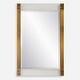 preview thumbnail 1 of 4, Uttermost 09953 Nera 28"W x 44"H Rectangular Beveled Accent Mirror Gold