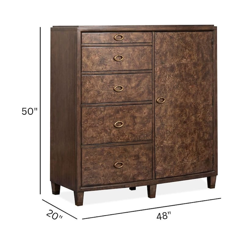 Magnussen Home Rowan Espresso Door Chest