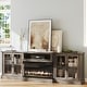 preview thumbnail 47 of 52, 98" Farmhouse TV Stand with 36" Fireplace for TVs up to 100"