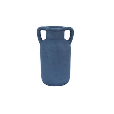 Textured Terracotta Accent Vase - 10.5"