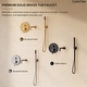 preview thumbnail 14 of 40, Wall Mounted Tub Faucet with Hand Shower Tub Filler Faucet Set