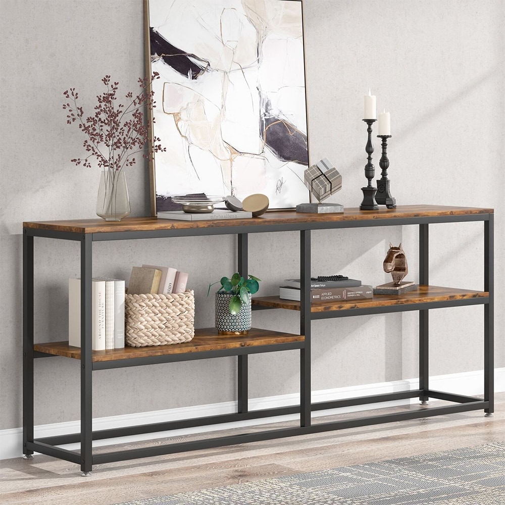 Narrow console shop bookcase