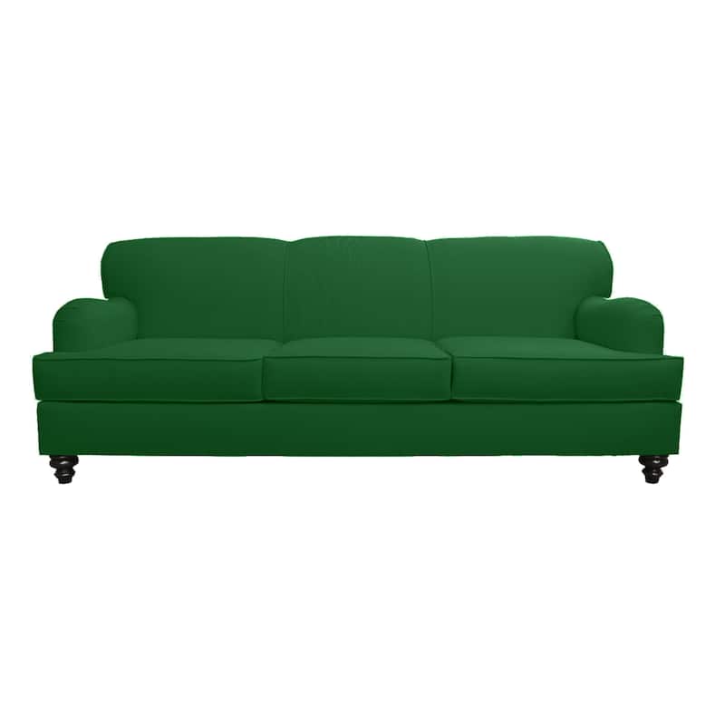 Alice Tradtional Roll Arm Sofa - Green