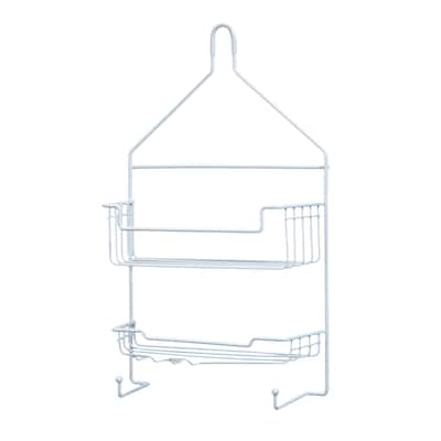 Kenney Rust-Resistant 2-Tier Small Hanging Shower Caddy - White