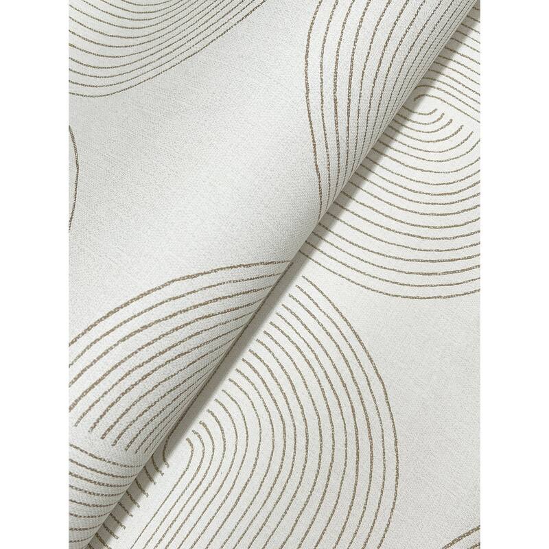 A-Street Prints Savoye Brown Spiral Arches Wallpaper