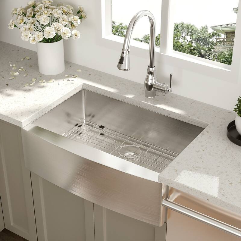 Farmhouse Apron Single Bowl Stainless Steel Kitchen Sink