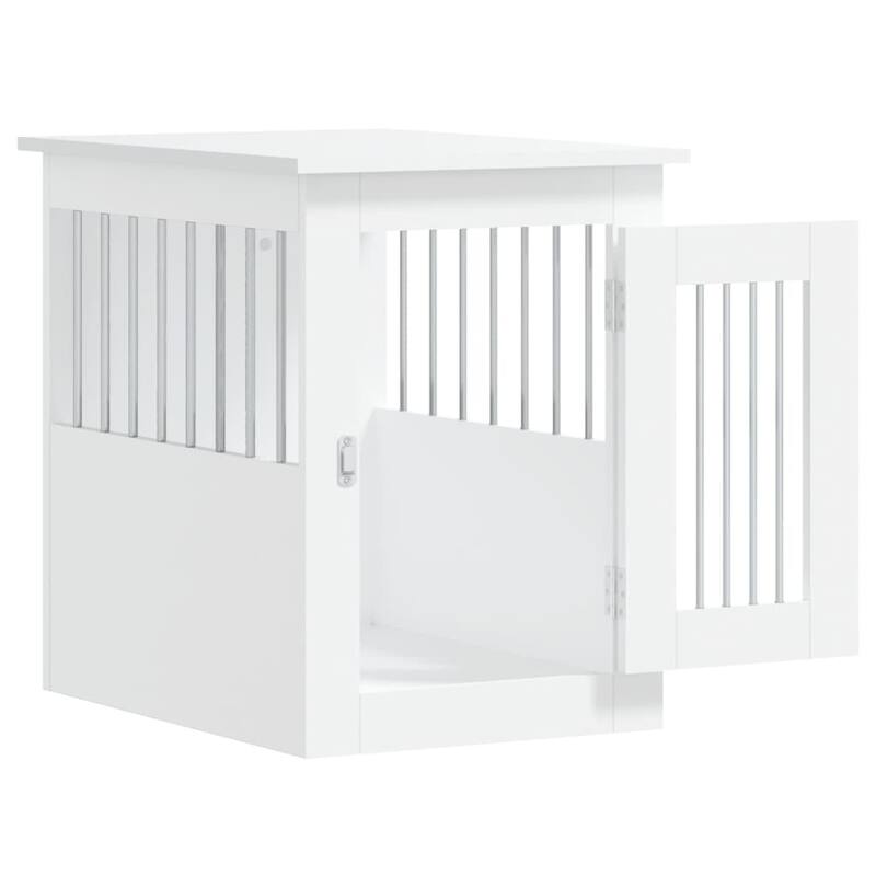 vidaXL Dog Crate with Door Doghouse Puppy Kennel Peg Cage Engineered Wood