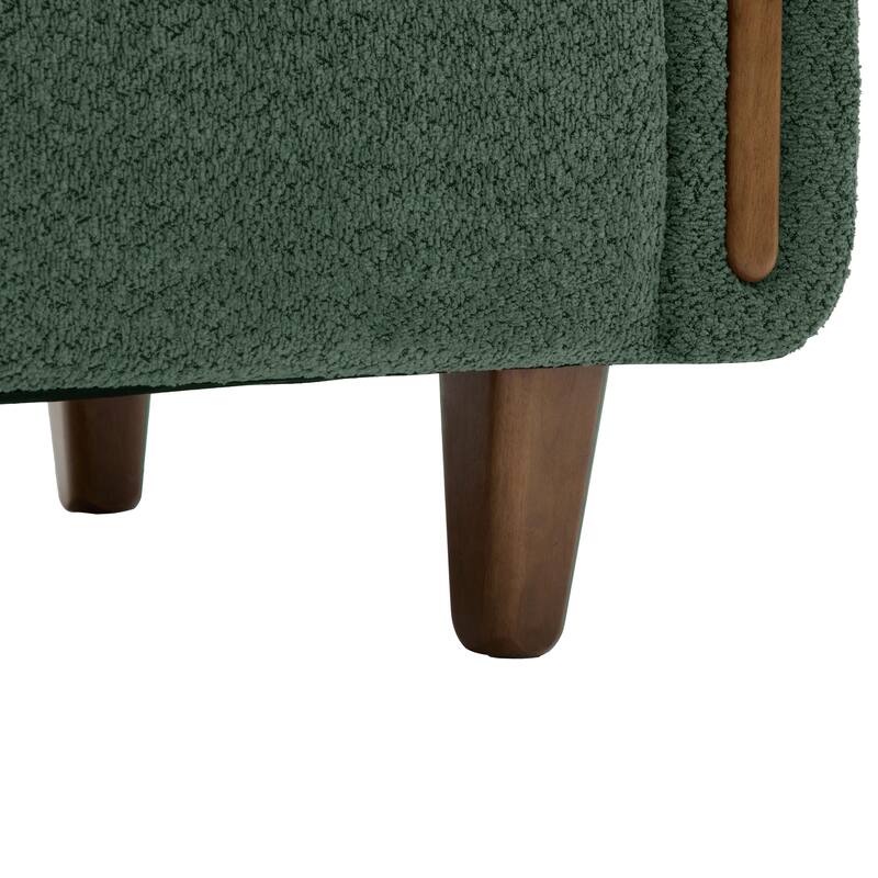 Christopher Knight Home - Soft Upholstered 78.7" 3-Seater Sofa with Rubberwood Legs