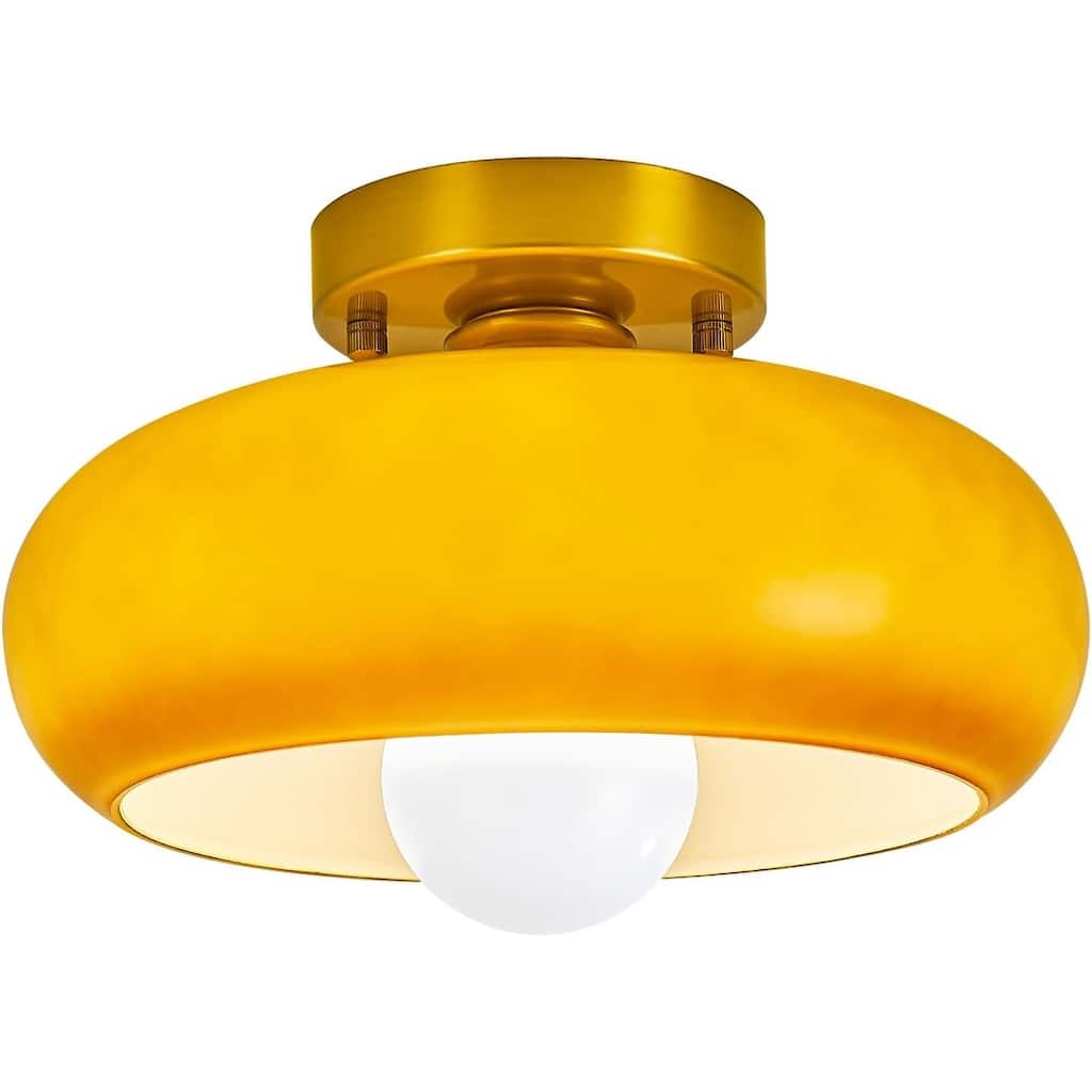11.02 inch bedroom light brown ceiling light glass kitchen light