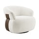 preview thumbnail 8 of 10, Kieon 33"W 360 Swivel Barrel Chair Modern Accent Chair Set of 2