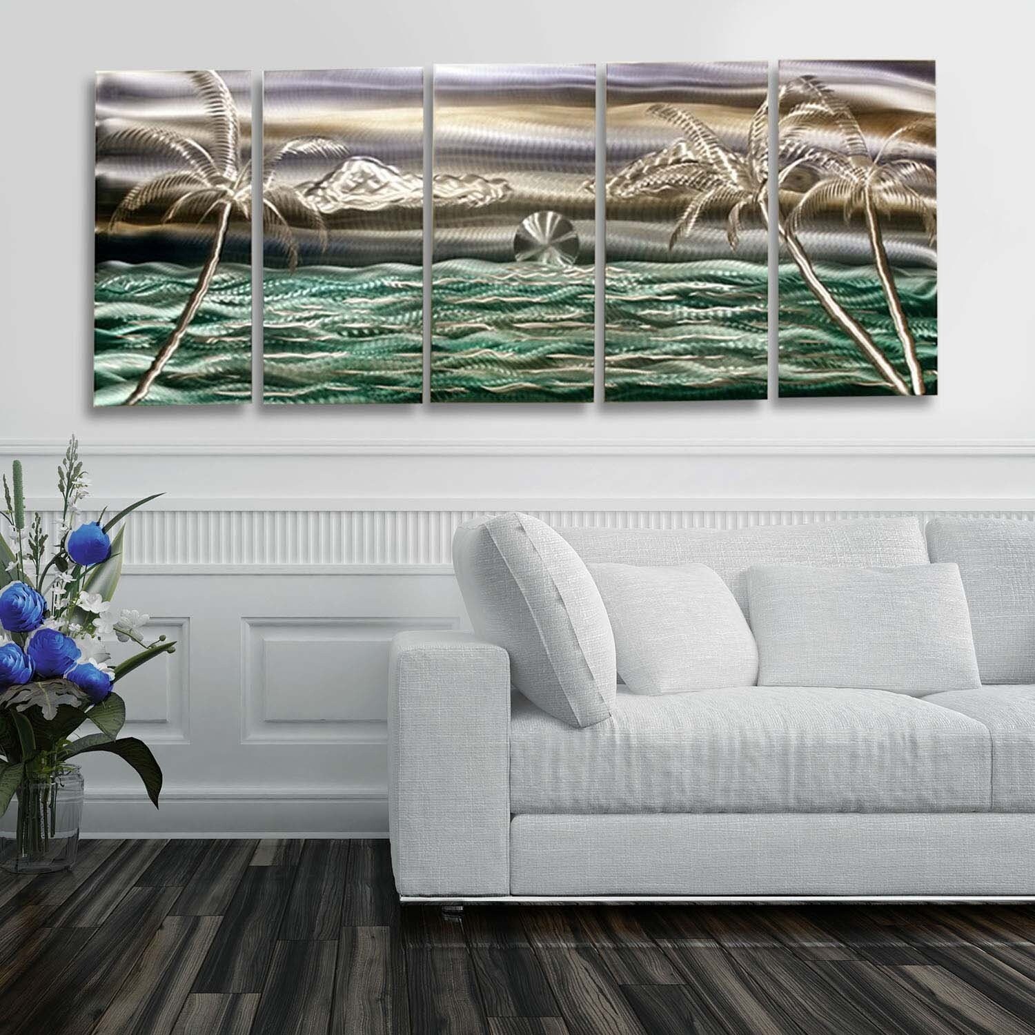 Shop Statements2000 3d Metal Wall Art Modern Tropical Ocean Beach