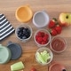 preview thumbnail 4 of 2, BEABA 6 Pack Glass Baby Food Jars - Sunrise - 5Oz.