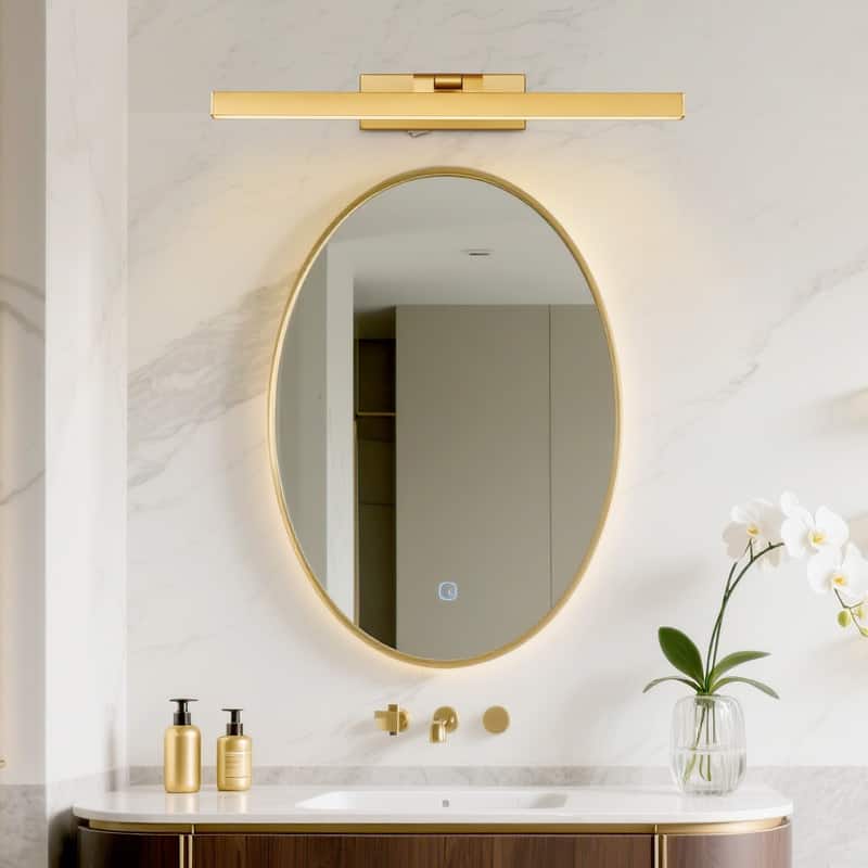 Modern Wireless LED Vanity Light 3CCT Dimmable, Remote Control, Rechargeable, Easy Magnetic Installation