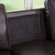preview thumbnail 8 of 7, Abbyson London Top Grain Leather 2 Piece Loveseat and Sofa Living Room Set