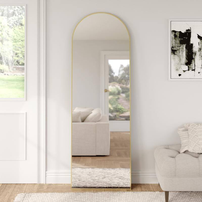 Aluminum Metal Frame Full-Length Floor Mirror