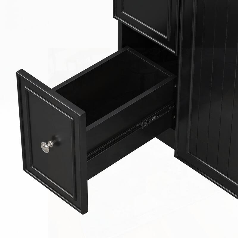 24-Inch Bathroom Vanity Cabinet with Ceramic Sink