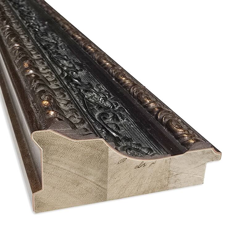 Attic Aged Non-Beveled Wood Framed Full-Length Floor Leaner Mirror