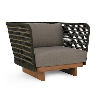 Classic Home Ellie Outdoor Teak Accent Chair