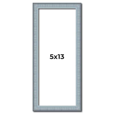 5x13 Frame Rustic Sky Blue Solid Wood Picture Frame | 0.75 Inch
