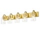 preview thumbnail 14 of 105, Bathroom Vanity Light Fixtures - Farmhouse Wall Light for Bathroom 5-Light - Brushed Gold