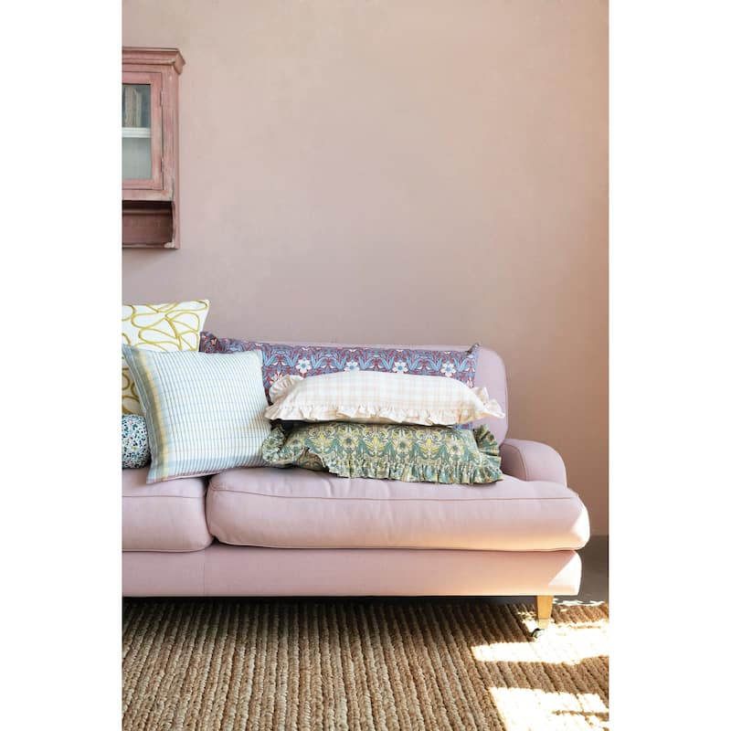 Woven Cotton Plaid Pillow