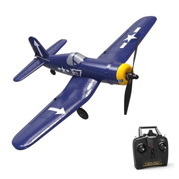 slide 2 of 6, ZOHD Mini F4U V2 EPP 400mm Wingspan 2.4G 6-Axis Gyro Aerobatic RC Airplane Trainer Fixed Wing RTF Three batterries Three batterries RTF