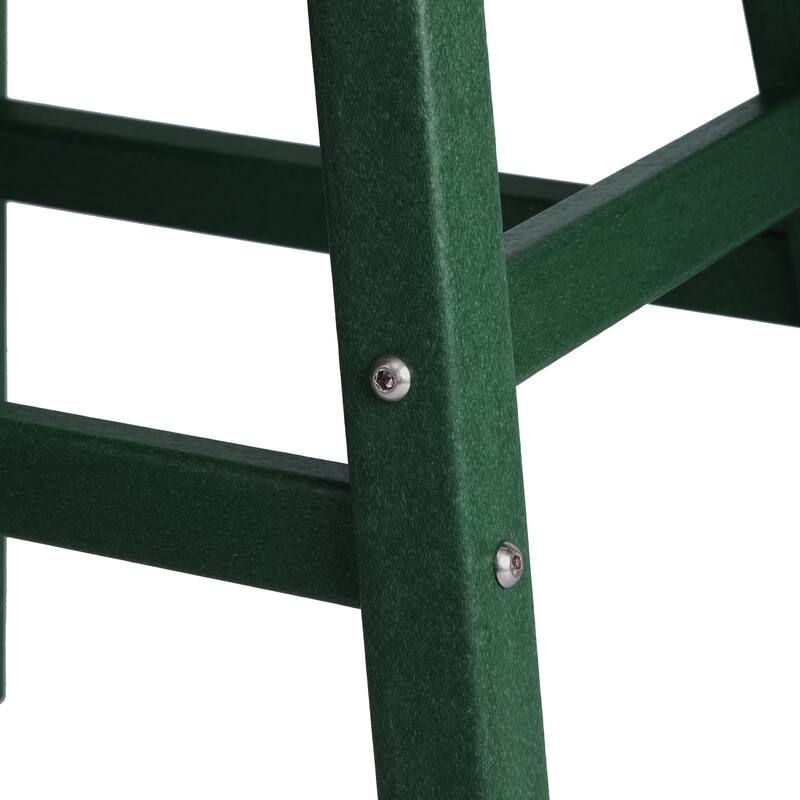 Laguna Hdpe All Weather Outdoor Patio 29" Saddle Seat Bar Stool (Set Of 3)