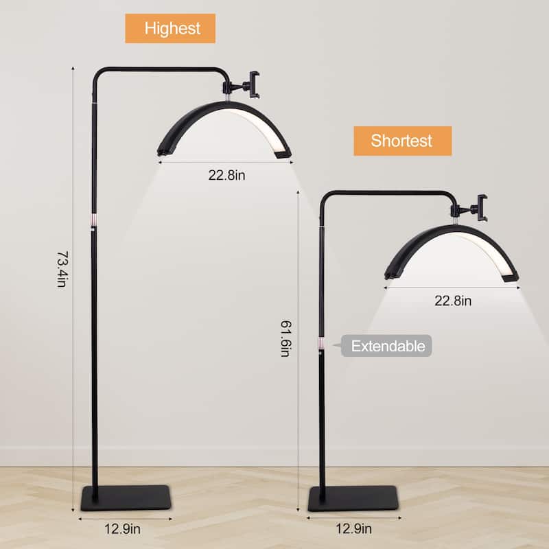 Minimal 74 inch Reading Floor Lamp