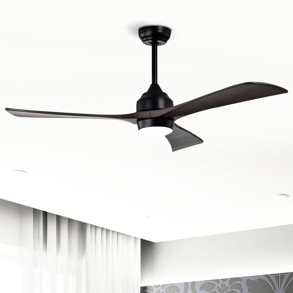 52" Ceiling Fan with Lights Remote Control,Quiet DC Motor 6 Speed Levels,Reversible Blades, for Patio Living Room, Bedroom