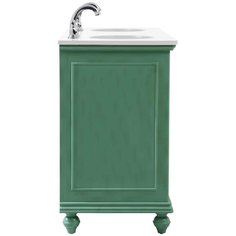 Elegant Lighting VF12360D-VW Otto 60" Free Standing Double Basin