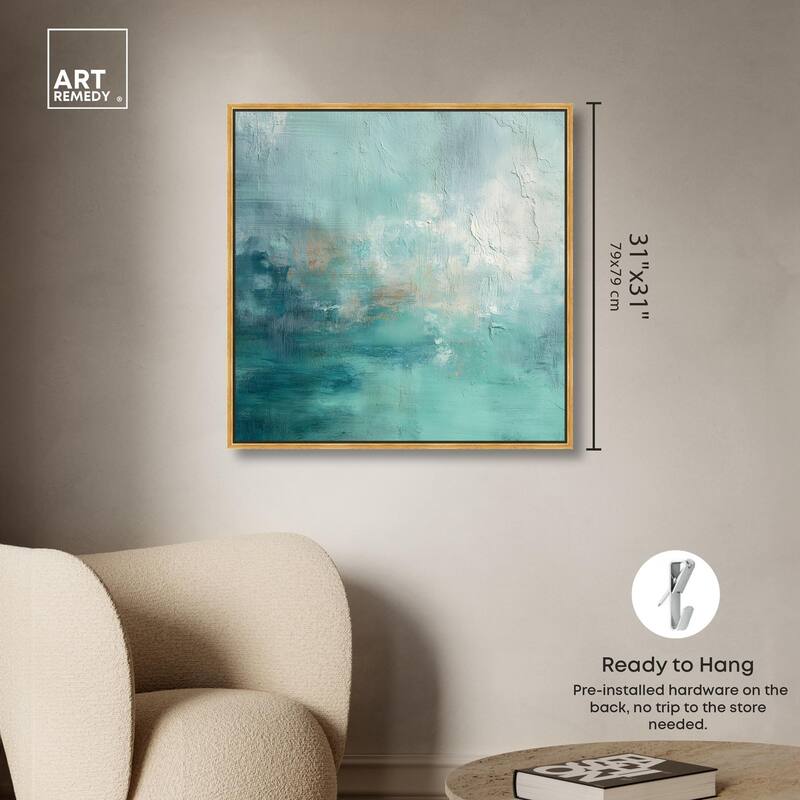 Green Blue I Canvas by Art Remedy