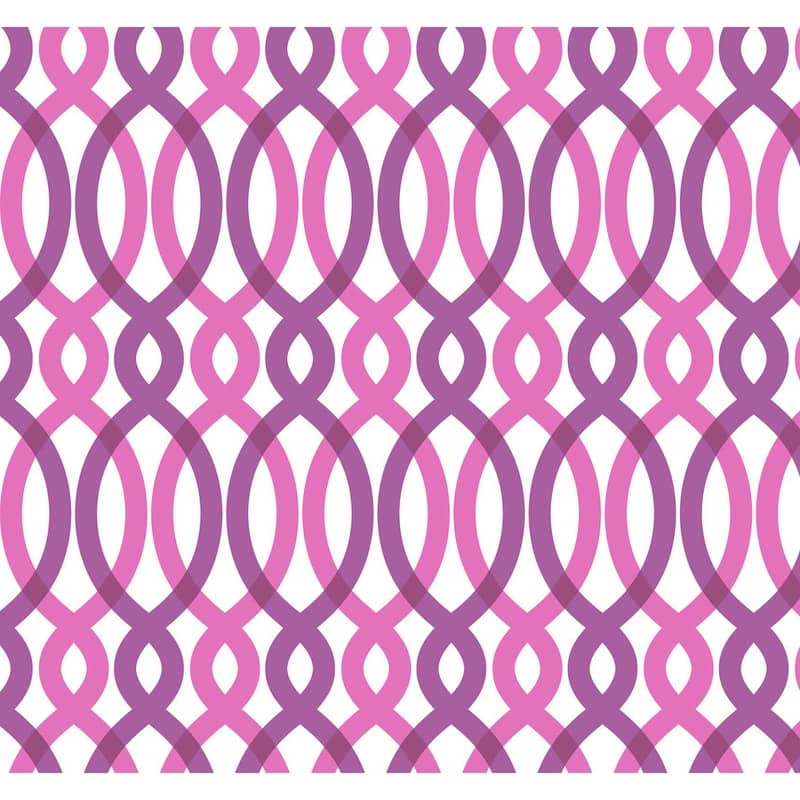 Tempaper Scroll Peel and Stick Wallpaper - 28 sq. ft. - 28 sq. ft. - Pink